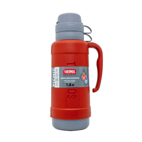 Классический термос Thermos PICINIC 40-180 Red, 1.8 л, красный фотография