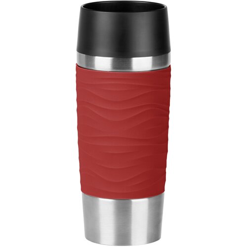 Термокружка EMSA Travel Mug Waves, 0.36 л, красный фотография