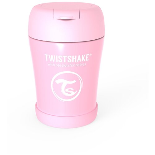 Контейнер-термос Twistshake для еды (Insulated Food Container) 350 мл. Пастельный розовый (Pastel Pink). Арт. 78749 фотография