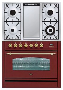 Kitchen Stove ILVE PN-90F-MP Red Photo review