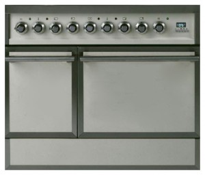 Кухонная плита ILVE QDC-90B-MP Antique white Фото обзор