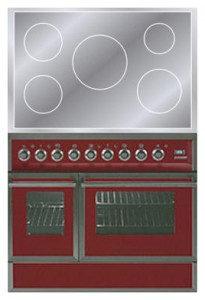Кухонная плита ILVE QDCI-90W-MP Red Фото обзор