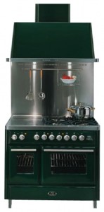Estufa de la cocina ILVE MTD-100B-VG Green Foto revisión