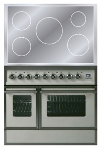 Кухонная плита ILVE QDCI-90W-MP Antique white Фото обзор