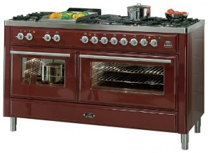 厨房炉灶 ILVE MT-150FS-VG Red 照片 评论