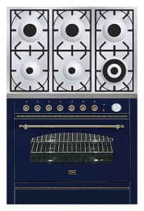 厨房炉灶 ILVE P-906N-VG Blue 照片 评论