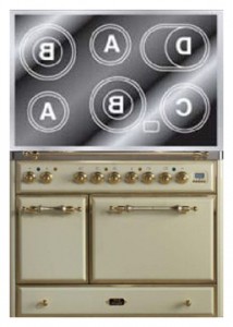 Кухонная плита ILVE MCDE-100-MP Antique white Фото обзор