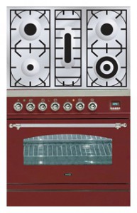Kitchen Stove ILVE PN-80-VG Red Photo review