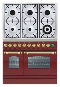 Kitchen Stove ILVE PDN-906-VG Red Photo review