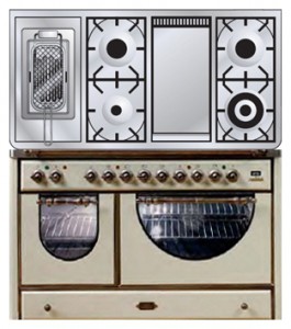 Кухонная плита ILVE MCSA-120FRD-MP Antique white Фото обзор