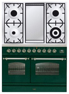 Estufa de la cocina ILVE PDN-100F-VG Green Foto revisión