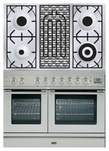 Кухонная плита ILVE PDL-100B-VG Stainless-Steel Фото обзор