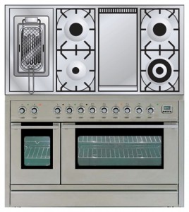 Кухонная плита ILVE PL-120FR-MP Stainless-Steel Фото обзор