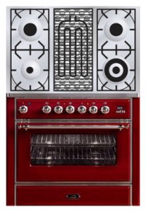 Kitchen Stove ILVE M-90BD-E3 Red Photo review