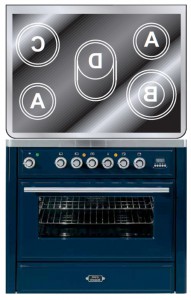 Кухонная плита ILVE MTE-90-E3 Blue Фото обзор