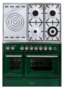 厨房炉灶 ILVE MTD-100SD-VG Green 照片 评论