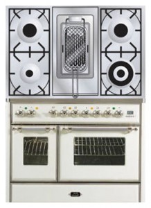 厨房炉灶 ILVE MD-100RD-E3 White 照片 评论