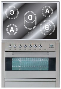 Kitchen Stove ILVE PFE-90-MP Stainless-Steel Photo review