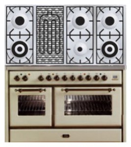 Кухонная плита ILVE MS-120BD-VG Antique white Фото обзор