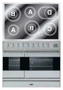 Кухонная плита ILVE PDFE-100-MW Stainless-Steel Фото обзор