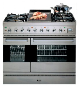 Estufa de la cocina ILVE PD-90F-MP Stainless-Steel Foto revisión