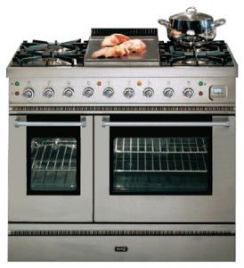 Kitchen Stove ILVE PD-90FL-MP Stainless-Steel Photo review