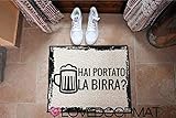 ZERBINO DA ESTERNO HAI PORTATO LA BIRRA ? PERSONALIZZABILE PVC COCCO GOMMA CM. 60x40 SPAZZOLA SPORCO LOVEDOORMAT HANDMADE IN ITALY Foto, miglior prezzo EUR 41,79 nuovo 2025