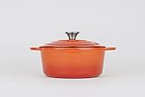 Lätt Home Orange Collection Cocotte Hierro Fundido, Cacerola de Hierro Fundido Esmaltado, Todas las fuentes de calor (Redonda, 22cm, 3,35 l) Foto, mejor precio 59,95 € nuevo 2025