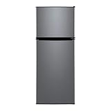 4.6. Cu ft Two Door Mini Fridge with Freezer, Stainless Steel Look Photo, best price $288.00 new 2025