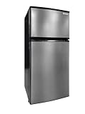 Everchill RV Mini Refrigerator, 12 Volt Fridge, 4.5 Cubic Foot, Frost Free Doors, Available in Left or Right Hand Swing, Stainless Steel Outlook with Black Body (Right Hand) Photo, best price $699.00 new 2025