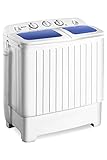 Giantex Portable Mini Compact Twin Tub Washing Machine 17.6lbs Washer Spain Spinner Portable Washing Machine, Blue+ White Photo, best price $209.99 new 2025