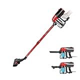 Koticidsin Aspirateur Balai sans Sac, Aspirateur à Main 2 en 1(800W/16Kpa Puissance d'aspiration, Filtration HEPA, Brosse pour Sols Durs et Escaliers) Noir/Rouge Photo, meilleur prix 63,99 € nouveau 2025