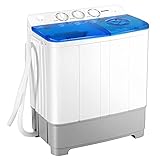 Giantex Portable Washing Machine, 2 in 1 Laundry Washer and Dryer Combo, 22lbs Capacity 13.2 lbs Washing 8.8 lbs Spinning, w/Timer Control, Built-in Drain Pump, Dorm Apartment Semi-Automatic Twin Tub Mini Washer Photo, best price $209.99 new 2025