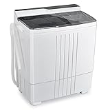 Giantex Portable Washing Machine, Twin Tub Washer and Dryer Combo, 21Lbs (14.4Lbs Washing and 6.6Lbs Spinning), Compact Mini Laundry Washer for Apartment and Home, Semi-Automatic Built-in Drain Pump Photo, best price $219.99 new 2025