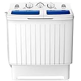 COSTWAY Portable Washing Machine, Twin Tub 17.6Lbs Capacity, Washer(11Lbs) and Spinner(6.6Lbs), Durable Design, Timer Control, Compact Laundry Washer for RV, Apartments and Dorms, Blue Photo, best price $209.99 new 2025