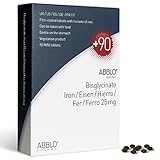 ABBLO Fer Bisglycinate 25mg / Fer Amino Acids 25mg (Iron Bisglycinate) 1 comprimé par jour est suffisant (Blisterpack 90 comprimés) Photo, meilleur prix 11,95 € (0,13 € / unité) nouveau 2025