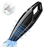 HENFORTO Handheld Vacuum Cleaner Cordless Rechargeable, Powerful Quick Charge Lithium-Ion Hand Vacuum, Lightweight Portable Small Hand Vac, Mini Hand Held Vac for Car, Home, Pet Hair, Black Photo, best price $32.99 new 2025