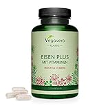 Hierro Vegavero® | Apto Para Veganos | 14 mg=100% CDR | Con Vitamina C + B12 + B2 + B6 + Ácido Fólico | Sin Aditivos | 120 Cápsulas | Anemia + Menstruación + Energía* + Cansancio Foto, mejor precio 18,90 € (0,16 € / unidad) nuevo 2025