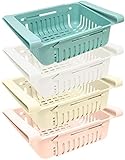 LYTIVAGEN 4 PCS Bac Rangement Frigo Rétractable Boîte de Rangement pour Réfrigérateur en Plastique Organiseur Frigo Cusine 18.5-26cm avec 4 Séparateurs pour Oeufs, Légumes, Fruits, Cuisine(4 Couleurs) Photo, meilleur prix 20,99 € nouveau 2025