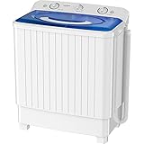 Auertech Portable Washing Machine, 28lbs Mini Twin Tub Washer Compact Laundry Machine with Gravity Drain Time Control, Semi-automatic 18lbs Washer 10lbs Spinner for Dorms, Apartments, RVs Photo, best price $239.99 new 2025