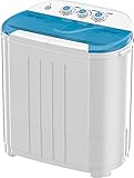 Auertech Portable Washing Machine, 14lbs Mini Twin Tub Washer Compact Laundry Machine with Built-in Gravity Drain Time Control, Semi-automatic 9lbs Washer 5lbs Spinner for Dorms, Apartments, RVs Photo, best price $129.99 new 2025