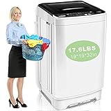 Nictemaw Portable Washing Machine With Drain Pump, 17.6Lbs Capacity Full-Automatic Compact Washing Machine 1.9 Cu.ft Clothes Washing Machine, 10 Programs Selections with LED Display/Faucet Adapter for Home, Apartments, Rvs Photo, best price $299.99 new 2025