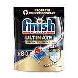 Finish Ultimate Infinity Shine Pastilles Lave-Vaisselle, Imbattable contre les taches tenaces, 80 capsules Photo, meilleur prix 19,99 € (0,25 € / unité) nouveau 2025