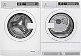 Electrolux White Compact Front Load Laundry Pair with EFLS210TIW 24