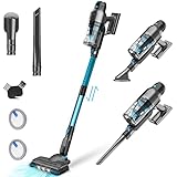 Syvio Cordless Vacuum Cleaner with Self Stand, 22KPa Dry Stick Vacuum All in 1, 40Min Runtime, Adjustable Height, LED Light, Rechargeable Battery for Floor, Carpet, Home &Pet Hair, Lightweight, Quiet Photo, best price $149.99 new 2025