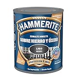 Hammerite Esmalte directo sobre hierro y óxido Liso Brillante Negro 250 ml Foto, mejor precio 8,99 € nuevo 2025