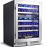 BODEGA 24 Inch Wine Cooler,56 Bottle Wine Refrigerator Dual Zone, Built-In and Freestanding Wine Fridge,with Quick and Silent Cooling System for Red, Rose and Sparkling Wines,Stylish Look Photo, best price $1,019.99 new 2025