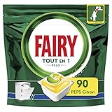 Fairy Tout-en-1 Plus Pastilles Lave-Vaisselle, 90 Tablettes, Peps Citron, Défie les Taches les Plus Coriaces Photo, meilleur prix 17,38 € (14,29 € / kg) nouveau 2025