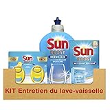 Sun Kit d'Entretien pour Lave-Vaisselle avec Désodorisant Liquide Rinçage/Nettoyant Machine 600 g Photo, meilleur prix 16,65 € nouveau 2025