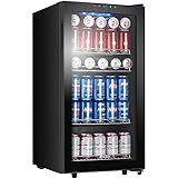 STAIGIS Beverage Refrigerator and Cooler, 120 Can Mini Fridge with Glass Door for Soda Beer or Wine - Small Drink Dispenser Machine for Office or Bar with Adjustable Removable Shelves Photo, best price $339.99 new 2025